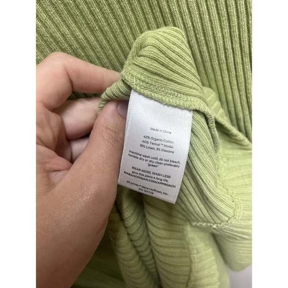 Mara Hoffman NEW FULL CIRCLE EMERY DRESS Size Small In Emery Green Longsleeved - Picture 9 of 13